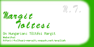 margit toltesi business card